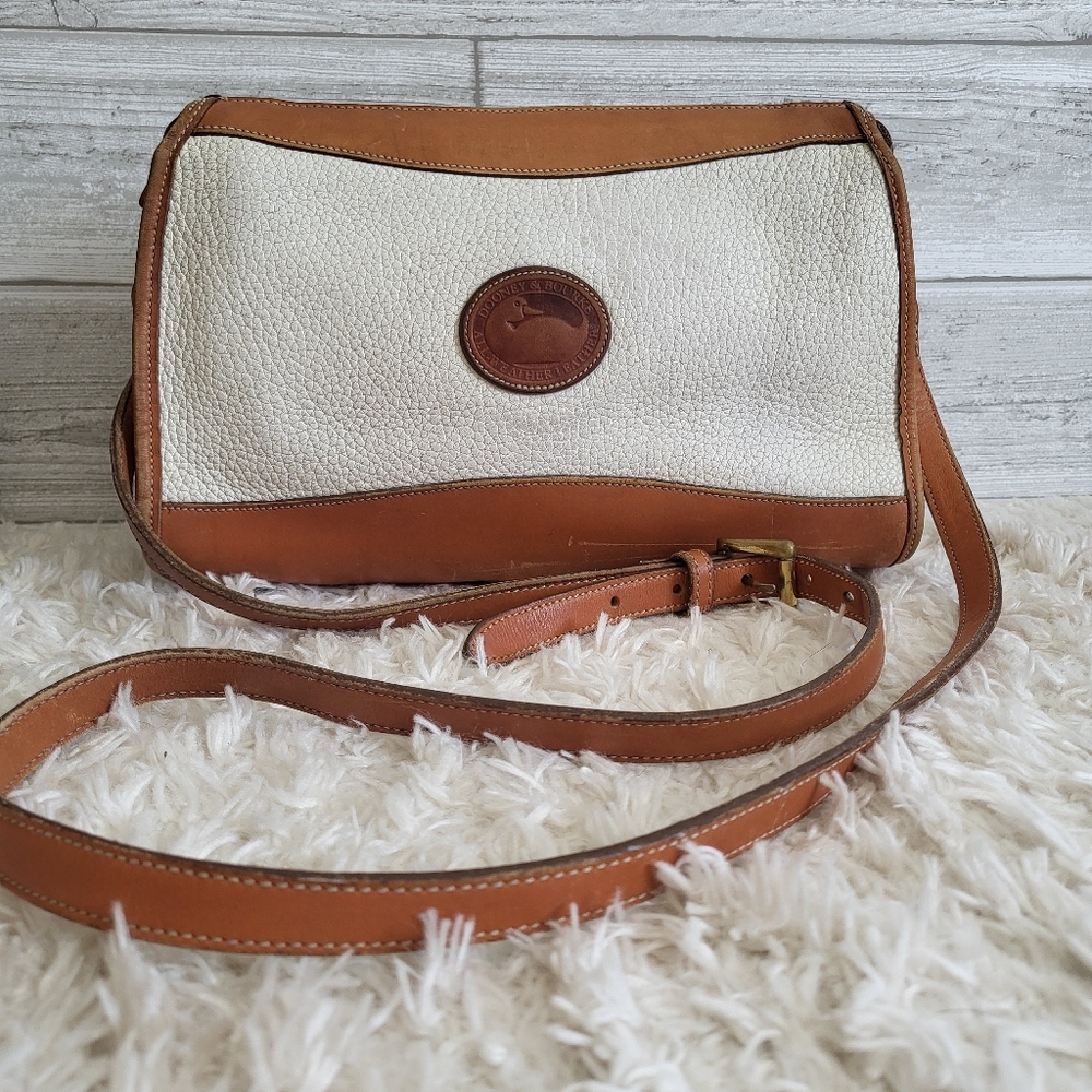 Vintage Dooney and Bourke Bone Crossbody Purse